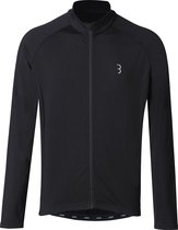 BBB Cycling Transition Fietsshirt Heren en Dames - Wielershirt met Lange Mouwen - 10-15 °C - Zwart - Maat S - BBW-237