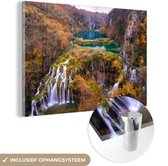 Belles couleurs d'automne du parc national des lacs de Plitvice Plexiglas 60x40 cm - Tirage photo sur verre (décoration murale en plexiglas)