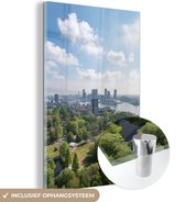 MuchoWow® Glasschilderij 20x30 cm - Schilderij acrylglas - Rotterdam - Foto op glas - Schilderijen