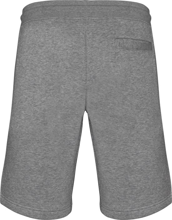 Biologische herenbermuda korte broek van sweatstof Moon Grey Heather - S