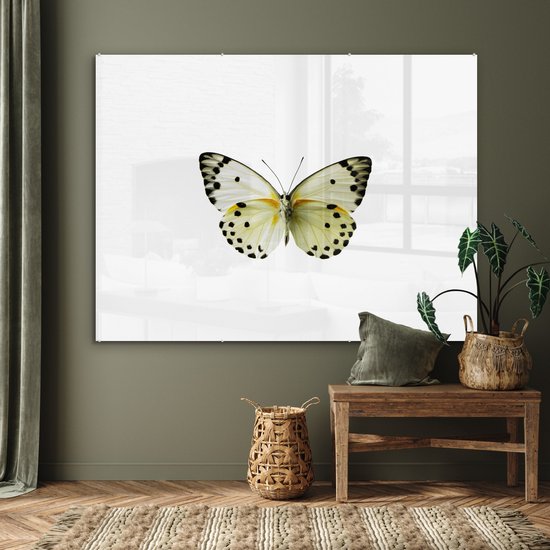 MuchoWow® Peinture sur Verre - Reseda Blanc - 160x120 cm - Peintures sur Verre Acrylique - Photo sur Glas