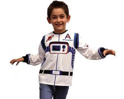 Astronautenjas met Lange Mouw - DeQube - Verkleedkleding Astronaut - 3-6 Jaar