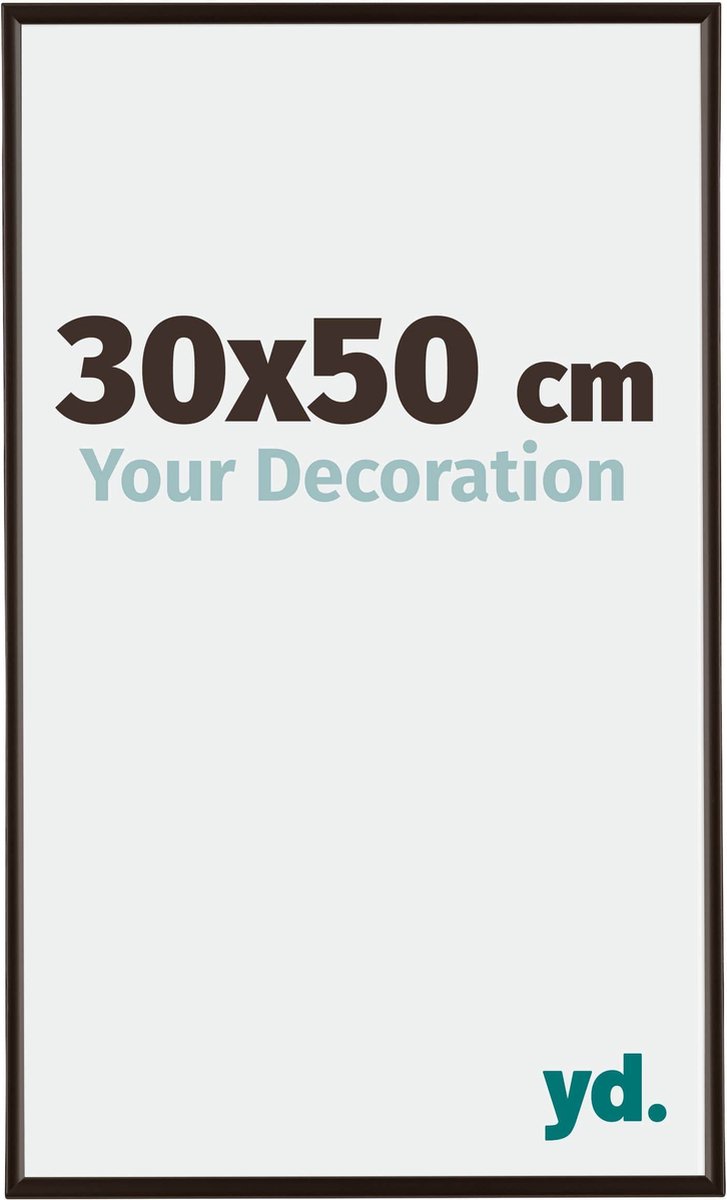 yd. Your Decoration - Fotolijst 30x50 cm - Kunststof - Antraciet - Evry
