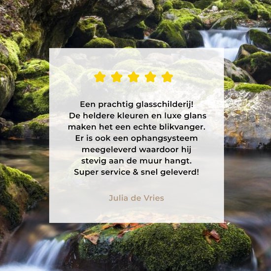 ® Glasschilderij 150x100 cm - Schilderij acrylglas - Bemoste rotsen in het Sloveense Nationaal park Triglav - Foto op glas - Muurdecoratie woonkamer - Wanddecoratie slaapkamer - Schilderijen