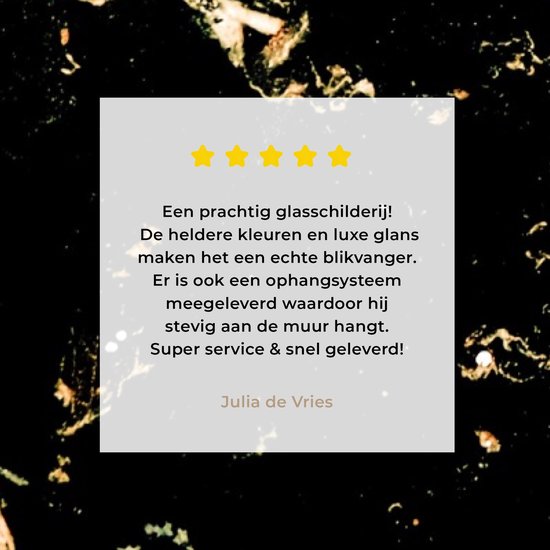 MuchoWow® Peinture sur verre 80x160 cm - Peinture acrylique sur verre - Marbre - Citron Zwart - Or - Photo sur verre - Peintures