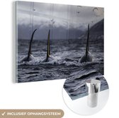 MuchoWow® Glasschilderij 30x20 cm - Schilderij acrylglas - Drie orkas - Foto op glas - Schilderijen