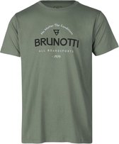 Brunotti Jahn-Logoround Heren T-shirt | Groen - S