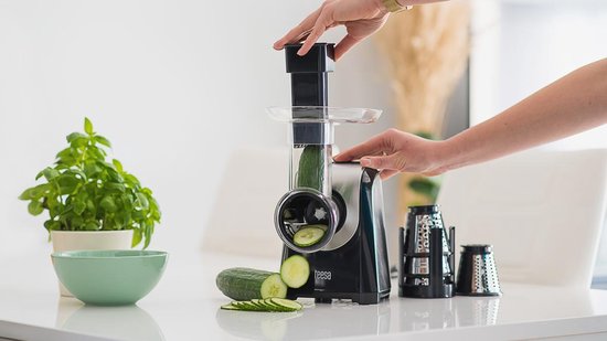 Teesa TSA3025 - Elektrische Snijmachine 5 raspen, 150W, - snel en veilig snijden!, van Merkloos — afbeelding 4