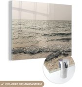 MuchoWow® Peinture sur verre 40x30 cm - Peinture sur verre acrylique - Mer - Été - Vagues - Photo sur verre - Peintures