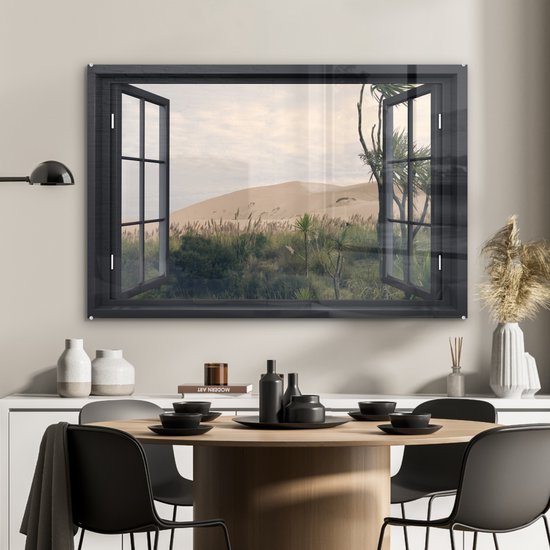 Peintures sur verre - Transparent - Dune - Vert - 90x60 cm - Peintures Plexiglas