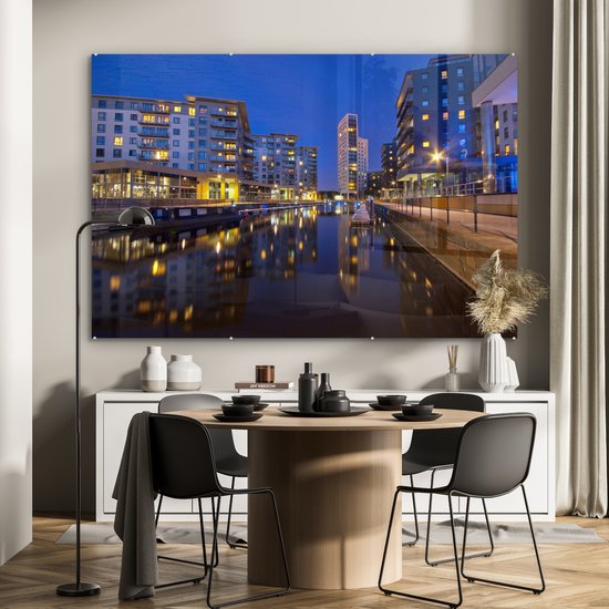 The Leeds Dock à Leeds, Angleterre Plexiglas 180x120 cm - Tirage photo sur Glas (décoration murale plexiglas) XXL / Groot format!