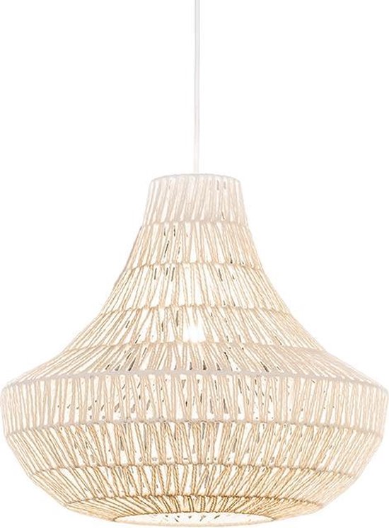 QAZQA lina - Design Grote hanglamp - 1 lichts - Ø 485 mm - Wit - Woonkamer | Slaapkamer | Keuken