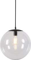QAZQA pallon - Moderne Hanglamp - 1 lichts - Ø 350 mm - Transparant - Woonkamer | Slaapkamer | Keuken