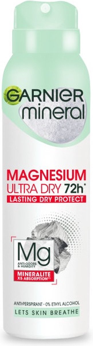 Goedkoopste Mineral Magnesium Ultra Dry antitranspiratiespray 150ml
