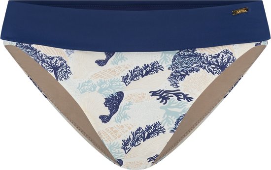 Foto: Sapph bikinibroek voor vrouwen sandy fold over low brief paradiso sea coral maat 38