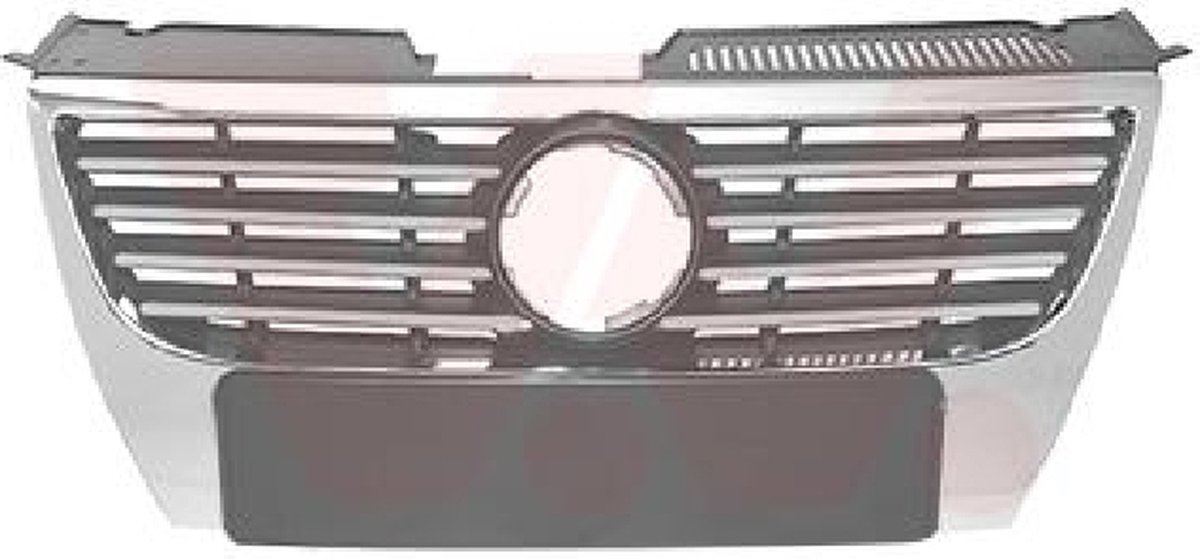 Volkswagen Passat, 2005 - 2010 - grille, sierlijsten, chrome, voor embleem van 150 mm