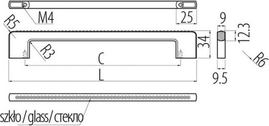 Schokbreker Set achter 360mm Chroom