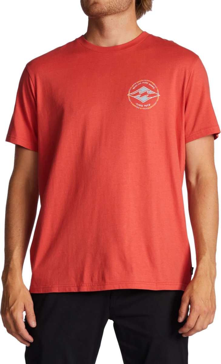 Billabong Rotor Diamond Heren T-shirt Abyzt01695-rnh0 Kleur Roze