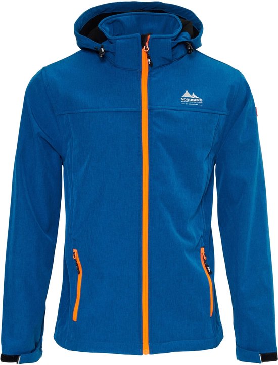 Nordberg Mats - Softshell Outdoor Zomerjas Heren - Petrol Melange - Maat L