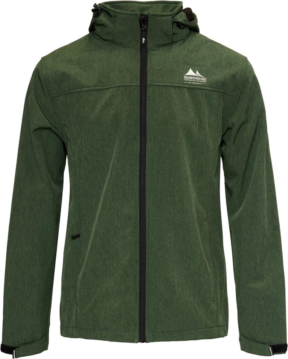 Nordberg Kjeld Softshell Outdoor Zomerjas Heren Melange 3XL Groen