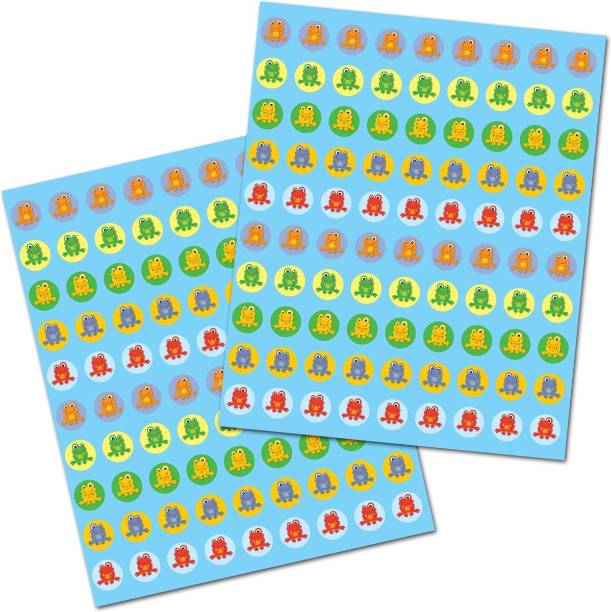 Kikker Stickervellen - Stickervellen Kikkertjes - Stickers Kikkers - Knutselen - Stickervellen - Knutselen Meisjes - Knutselen Jongens - Beloningsstickers - Stickers Jongens - Stickers Kind