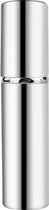 Luxe Mini Parfum Flesje - Navulbaar - 5 ml - Reisflesje - Parfumverstuiver - Glanzend Zilver
