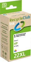 RecycleClub inktcartridge - Inktpatroon - Geschikt voor HP - Alternatief voor HP 22XL Kleur 17ml - 415 pagina's