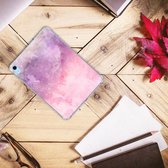 Siliconen Back Case iPad (2022) 10.9 Tablet Hoes Pink Purple Paint met doorzichte zijkanten