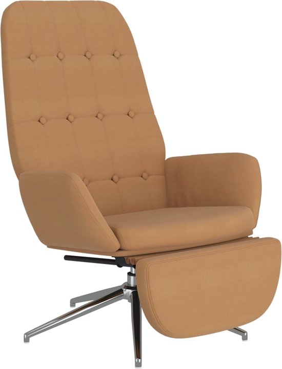 HOMCOM Verstelbare Relaxstoel Met Voetensteun, Modern Gepolsterde Fauteuil Lichtgrijs~1v0ad0ujhio01
