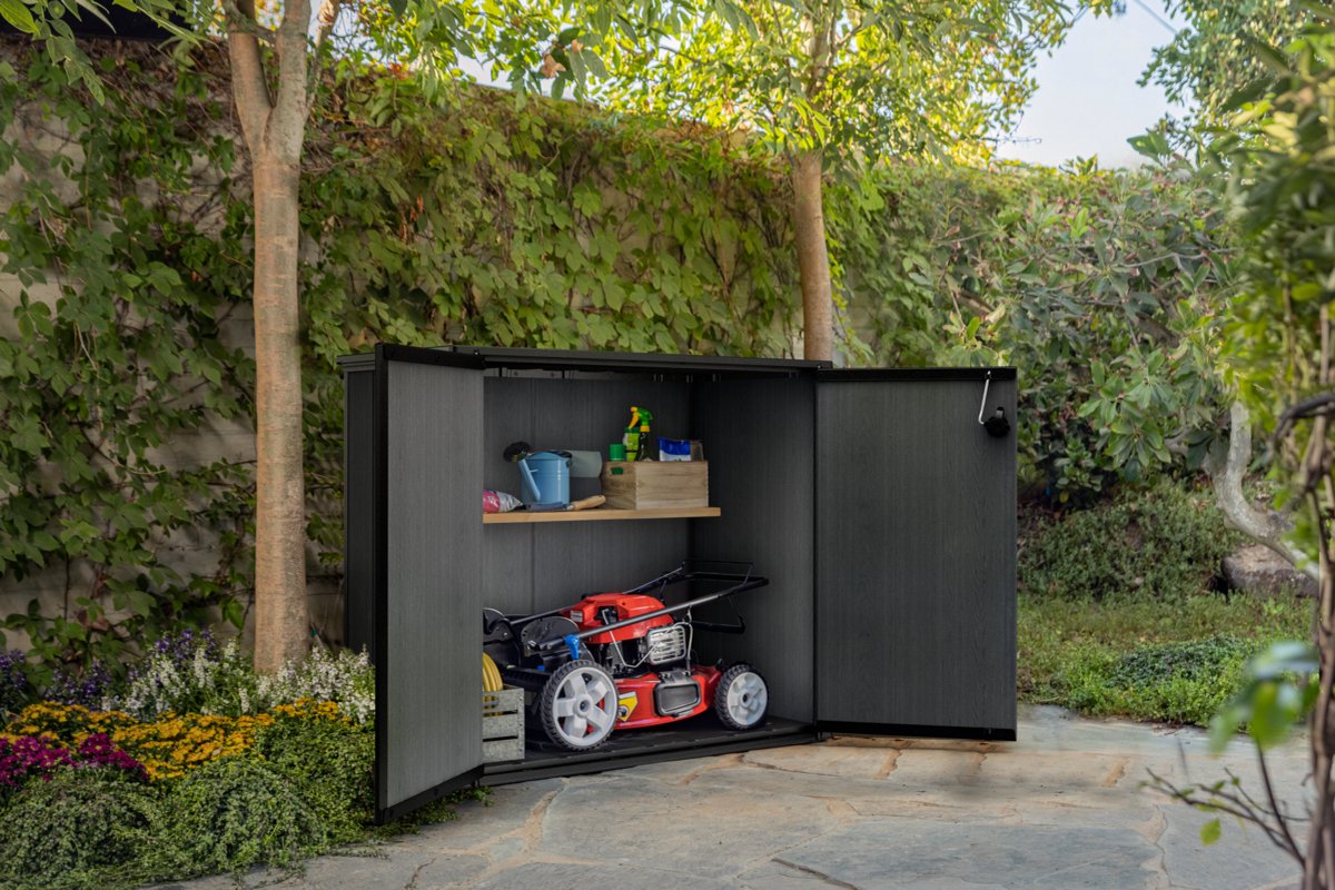 Keter Cortina Bella Opbergkast - 1000L - 140x77x120cm - Grijs