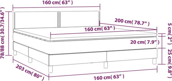 vidaXL-Boxspring-met-matras-fluweel-zwart-160x200-cm