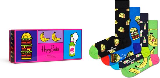 Happy Socks 4-Pack Yummy Yummy Giftset XYUM09-0200 41-46