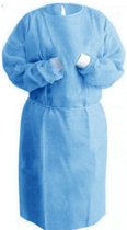 Medische isolatiejas, blauw, onesize, 20 stuks