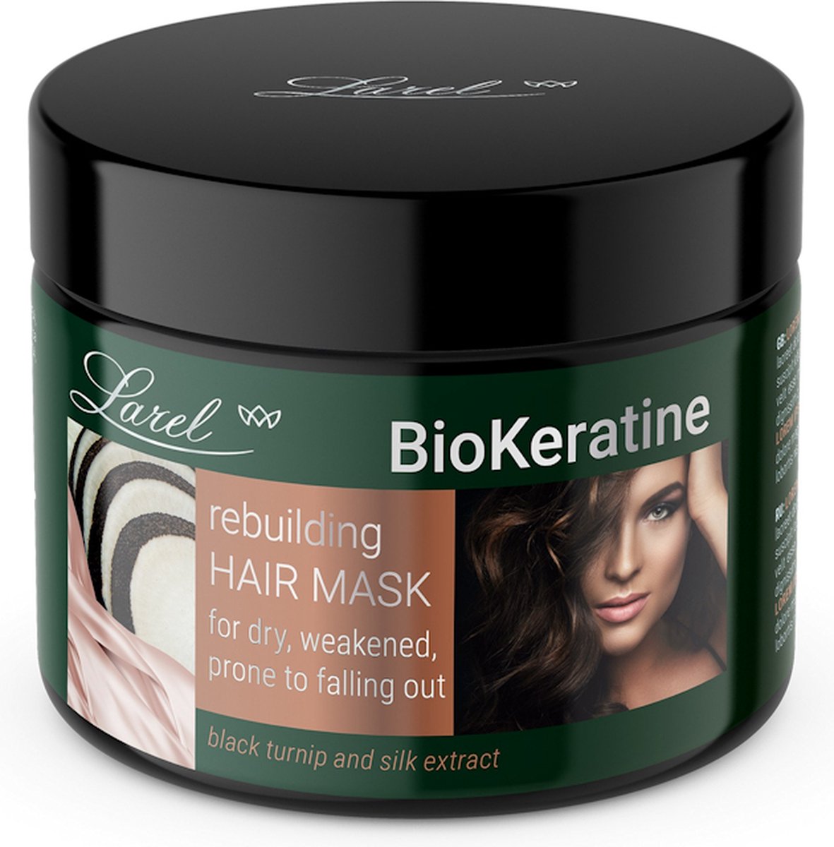 Larel® Bio Keratine Rebuilding Hair Mask Voor Droog, Zwak & Uitvallend Haar 300ml.