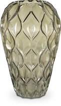 Artichok Lara vase en verre vert - 18 x 27 cm
