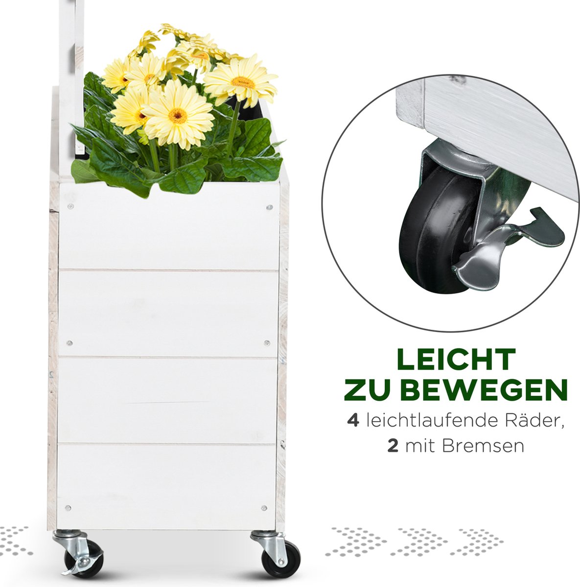 Outsunny Hochbeet mit Rädern 845584