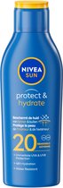 Nivea Sun Protect & Hydrate Lait Solaire SPF 20 - 2x 200 ml - Pack économique