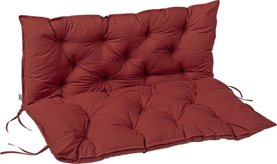 2-zits schommelbank met salontafel, tuinbank van textiel, zitbank