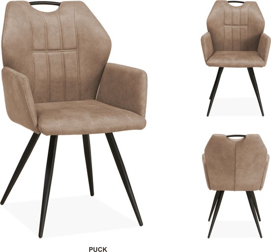 MX Sofa Eetkamer stoel Puck | kleur: Taupe
