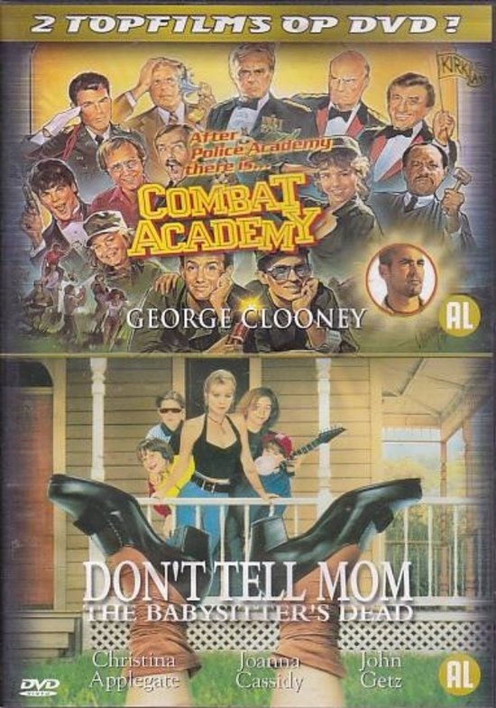 2 Films - Don't tell mom The Babysitter's Dead & Combat Acadamy - George Clooney (DVD)