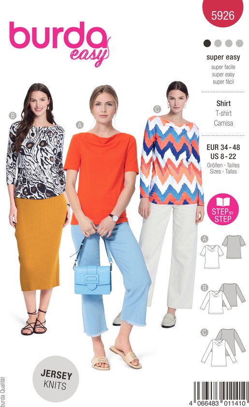 Burda Naaipatroon 5926 – T-shirt