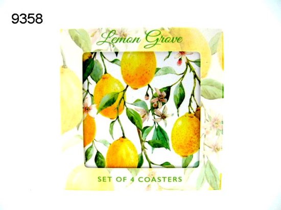 Lesser & Pavey, onderzetters, Lemon grove, 4 stuks