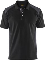 Blaklader Poloshirt piqué 3324-1050 - Zwart/Medium grijs - 4XL