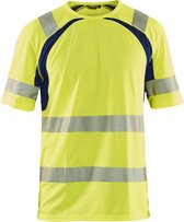 Blaklader UV-T-shirt High Vis 3397-1013 - High Vis Geel/Marineblauw - XXL