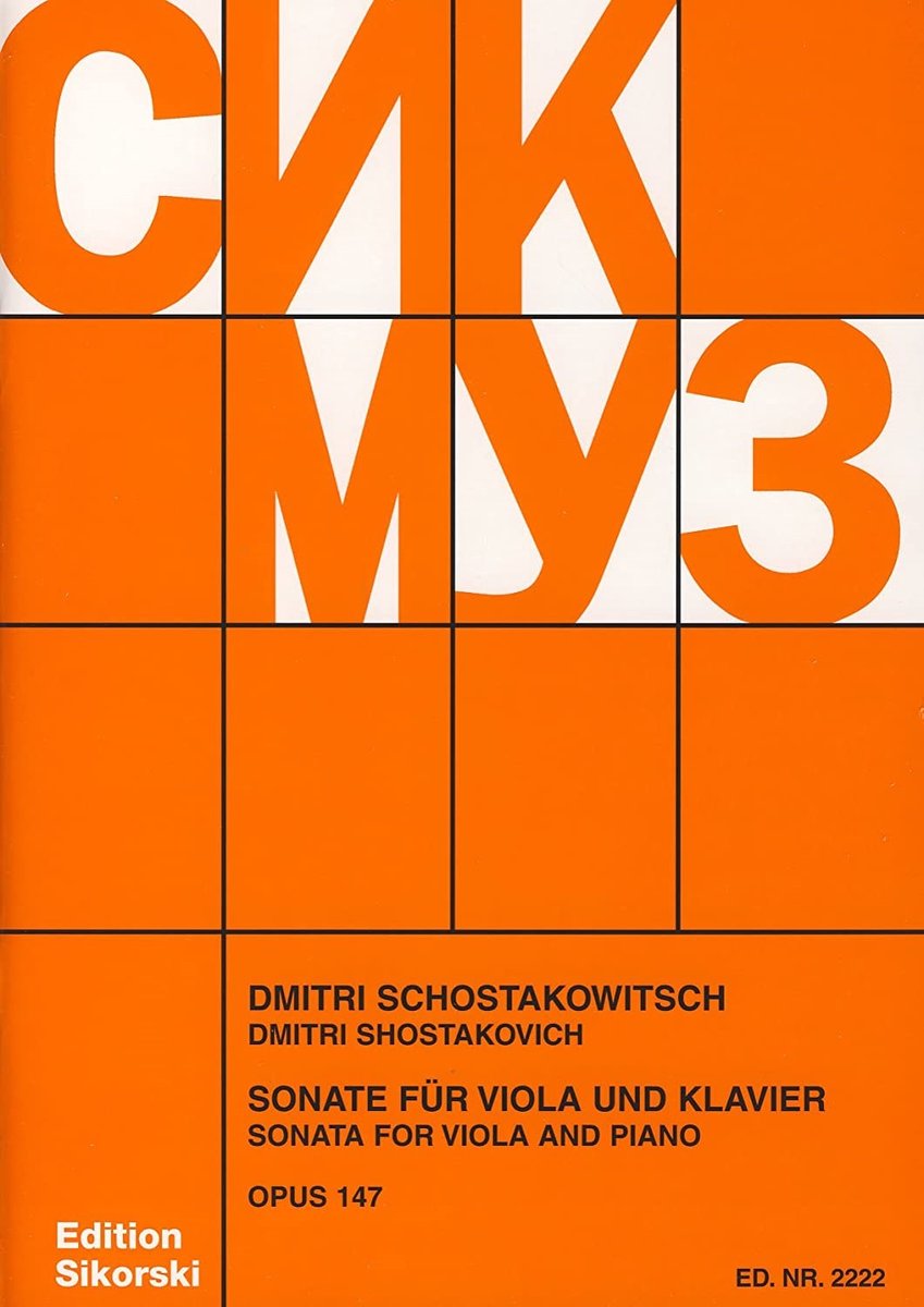 Dimitri Schostakowitsch - Sonate für Viola & Klavier (Op. 147) (CD)