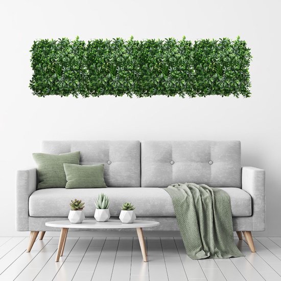 Kunststof plantenwand paneel - Hedera - 50 x 50 cm kopen