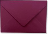 Cards & Crafts 50 Luxe Enveloppen - C7 - Bordeaux Rood - 8,1x11,4cm - 120 grams - Geschikt voor A7