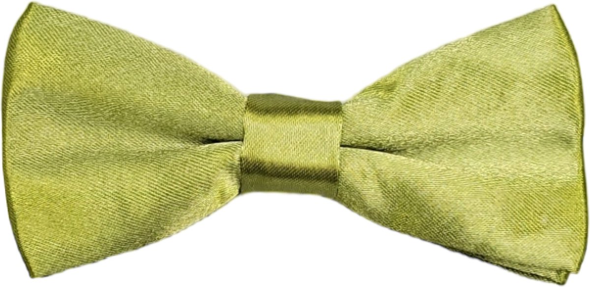 Fako Fashion - Kinder Vlinderstrik - Vlinderdas - Kinderstrik - Strik - Effen - 10cm - Olijfgroen