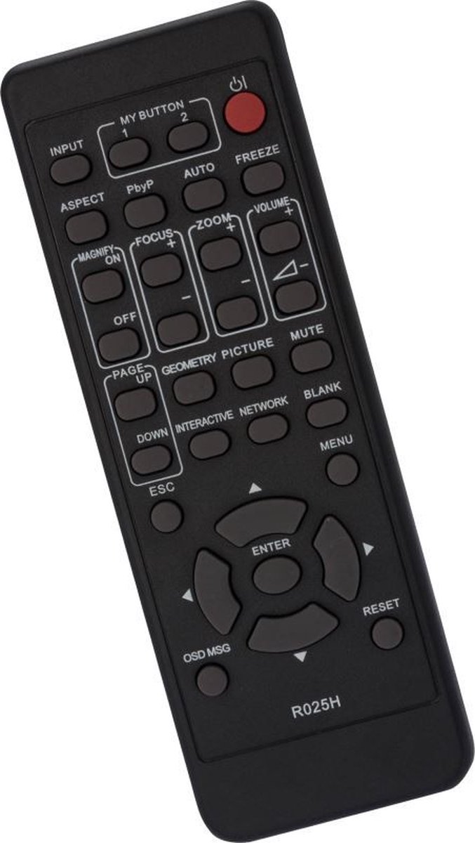Afstandsbediening geschikt voor de DUKANE ImagePro 8933C beamer, vervangt R025H / HL03037