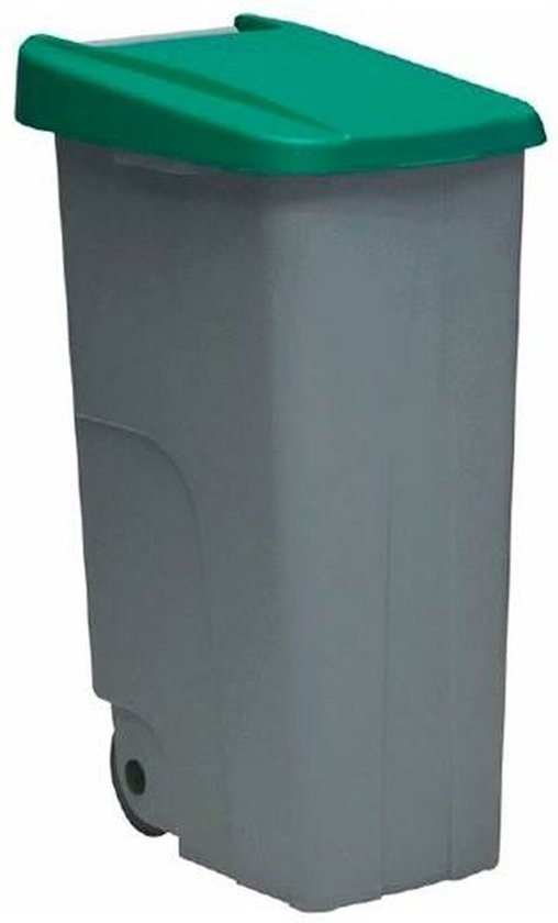 EDA 010633 vuilnisemmer met wielen, 110 l, groen